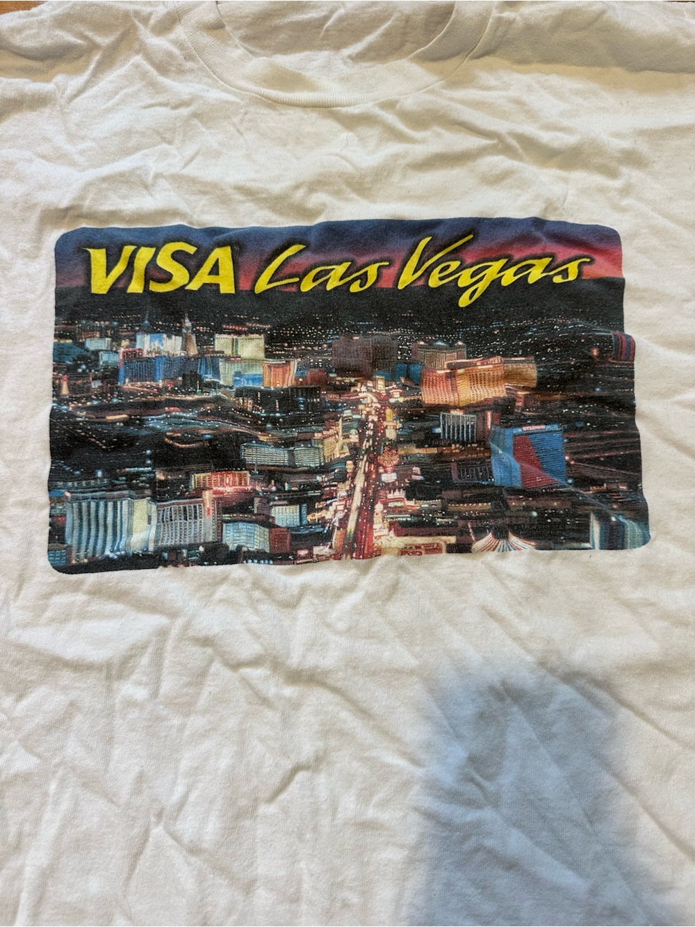 Las Vegas White Graphic Tee - Picture 2 of 5